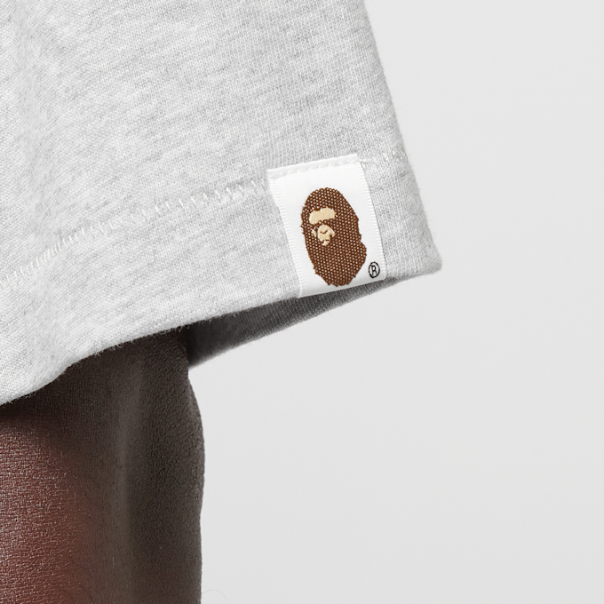 A Bathing Ape One Point Relaxed Fit Tee gris 89866 7