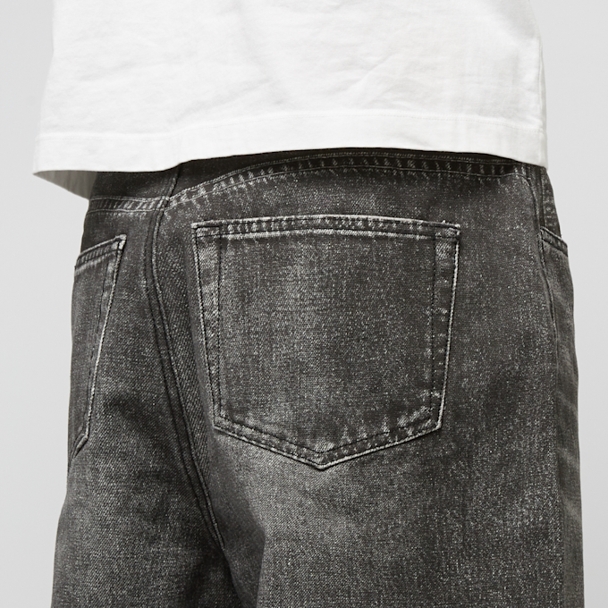 A Bathing Ape Fake Print Sta Loose Fit Denim Pants grau 86246 6