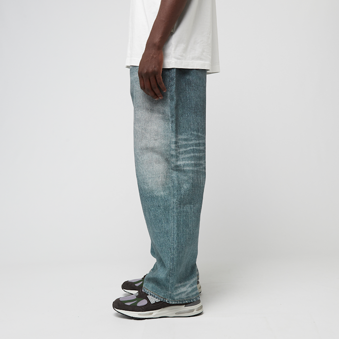 A Bathing Ape Fake Print Sta Loose Fit Denim Pants blau 89836 3