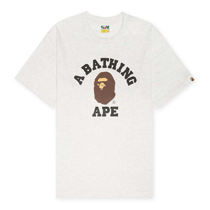 A Bathing Ape College Tee gray gris 86327 1