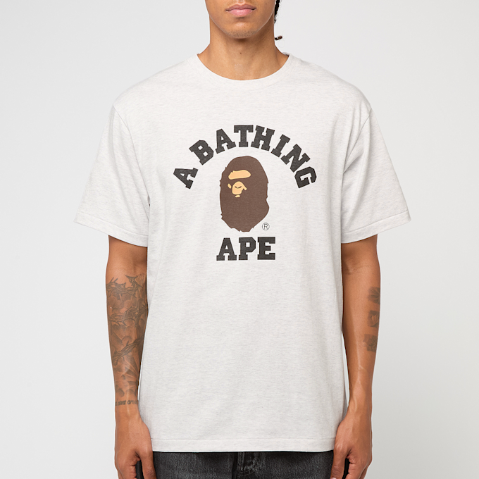 A Bathing Ape College Tee gray gris 86327 2