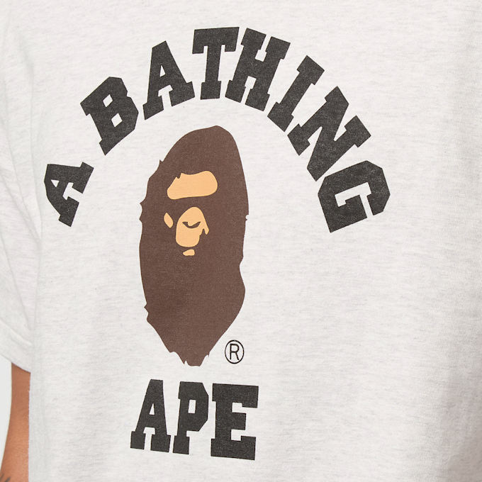 A Bathing Ape College Tee gray gris 86327 5
