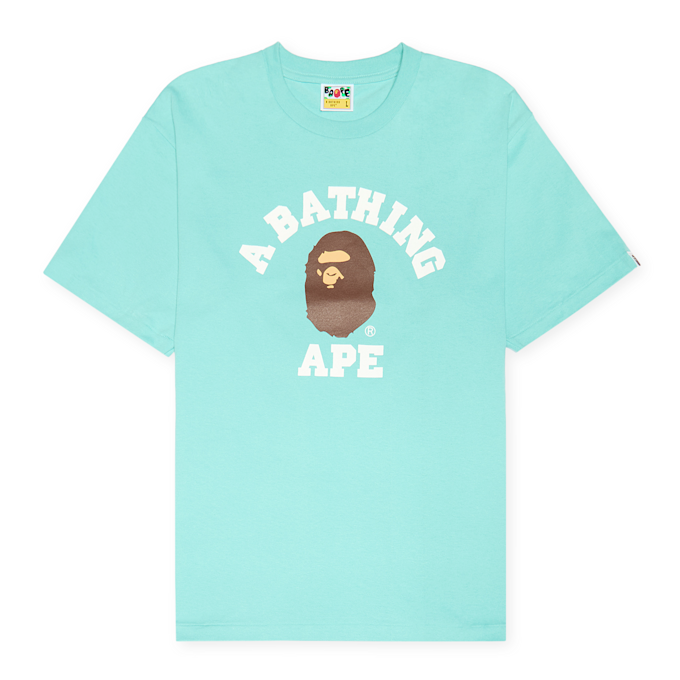 A Bathing Ape College Tee blue bleu 86328 1