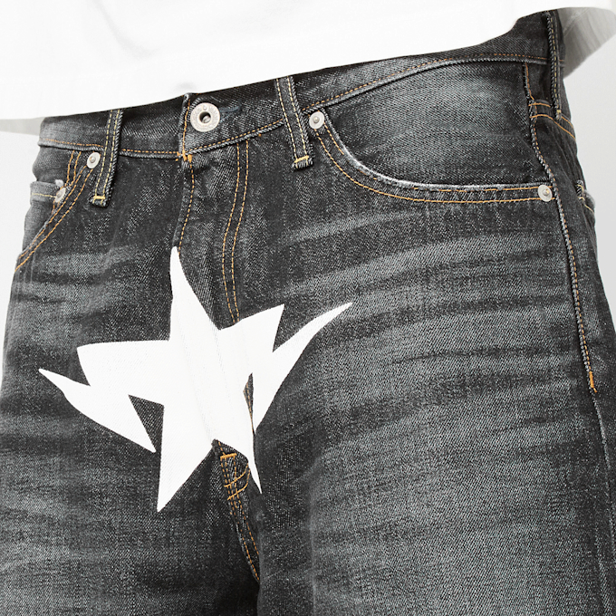 A Bathing Ape Twin Sta Relaxed Fit Denim Shorts grau 89402 5