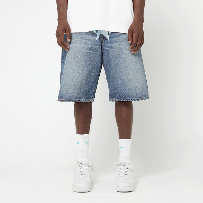 A Bathing Ape Twin Sta Relaxed Fit Denim Shorts bleu 91114 2