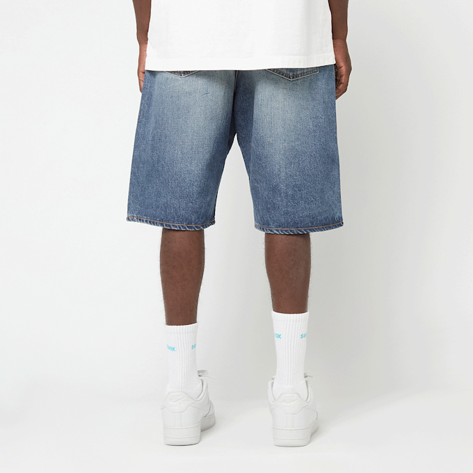 A Bathing Ape Twin Sta Relaxed Fit Denim Shorts bleu 91114 4