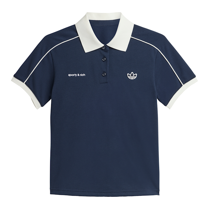 adidas Originals x Sporty & Rich Polo Tee bleu 89449 1