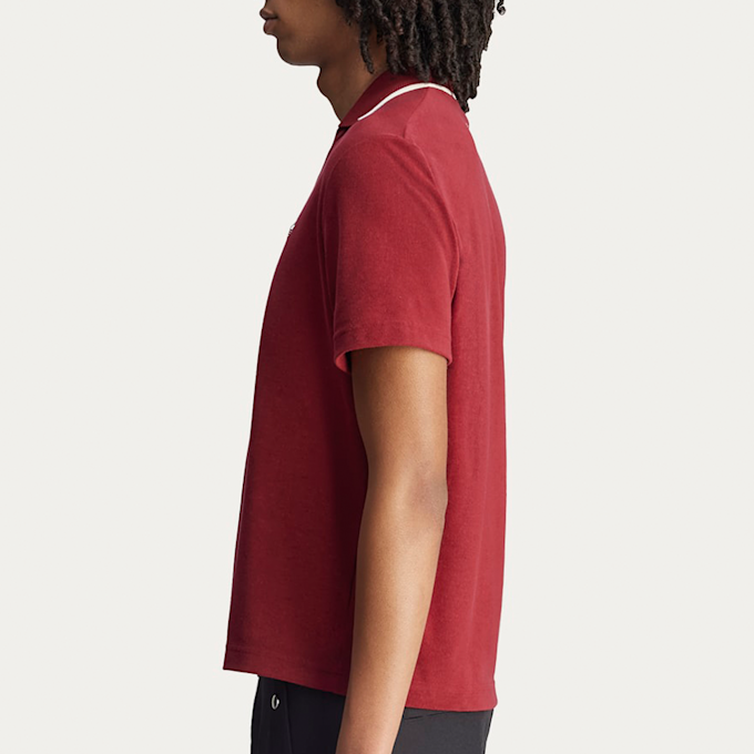 adidas Originals x Wales Bonner Terry Polo Shirt rouge 89850 3