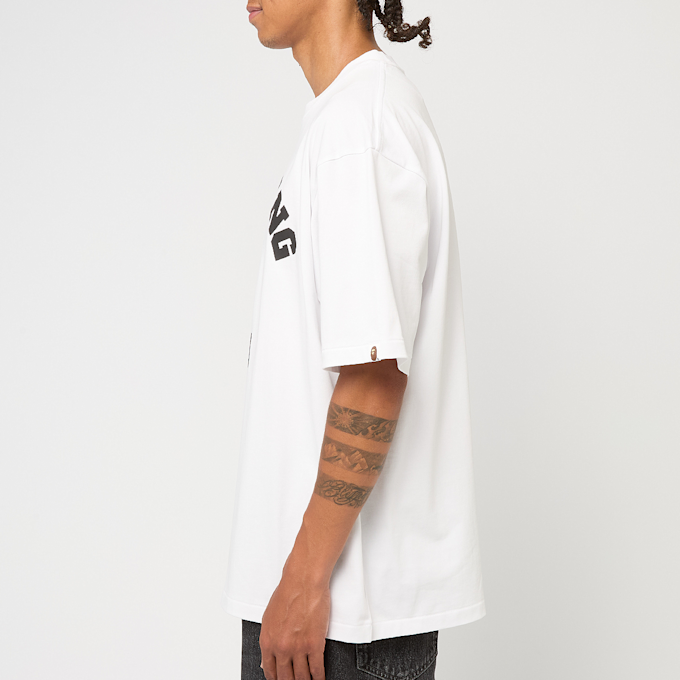 A Bathing Ape Multi Logo College Relaxed Fit Tee M white weiß 89431 3