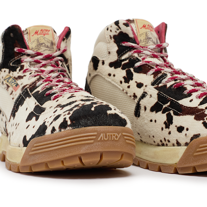 Autry Malga Mid Leather Cow Print beige 85737 5