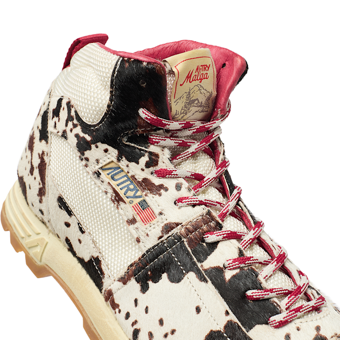 Autry Malga Mid Leather Cow Print beige 85737 6