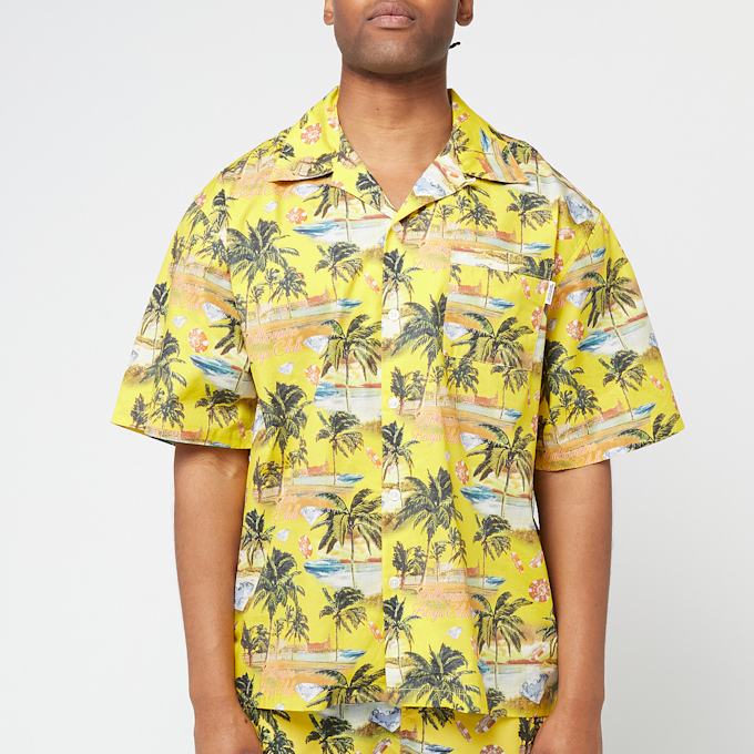 Billionaire Boys Club Resort Camp Collar Shirt jaune 86305 2