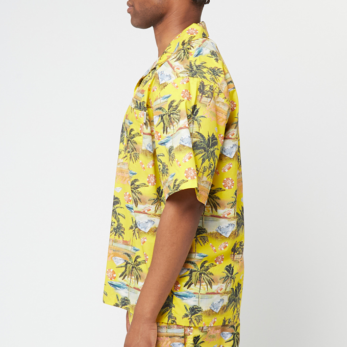 Billionaire Boys Club Resort Camp Collar Shirt jaune 86305 3