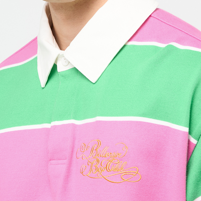 Billionaire Boys Club Astro S/S Striped Rugby Top light pink 87788 5