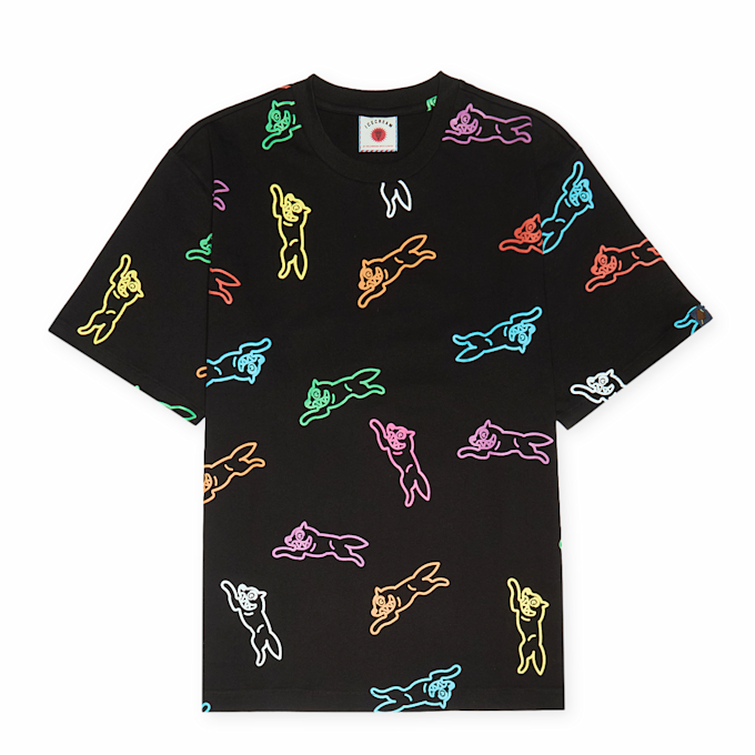 ICECREAM Allover Running Dog T-Shirt noir 91489 1