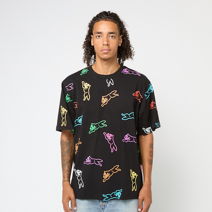 ICECREAM Allover Running Dog T-Shirt zwart 91489 2