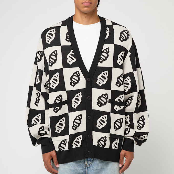 ICECREAM Checkerboard Cardigan noir 90176 2