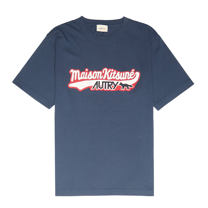 Autry x Maison Kitsune T-Shirt bleu 91540 1