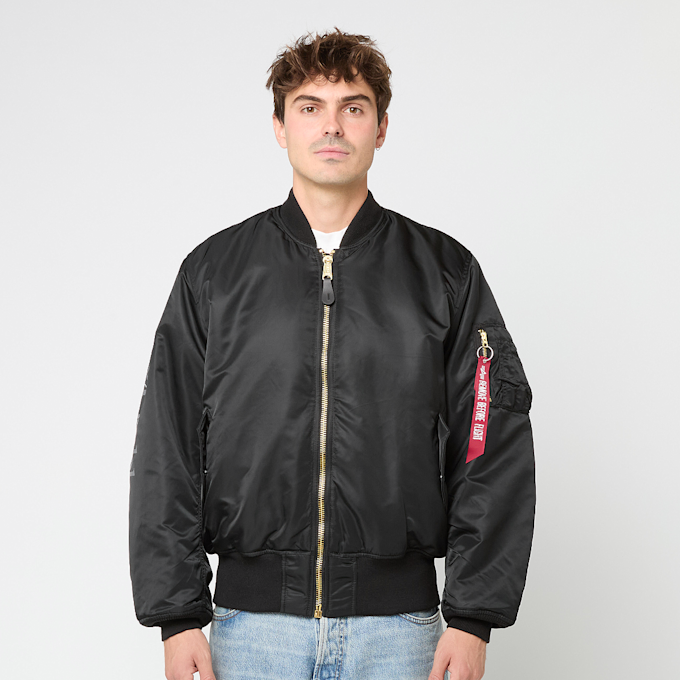 No Problemo&nbsp; x Alpha Industries No War MA-1 Jacket noir 88551 2