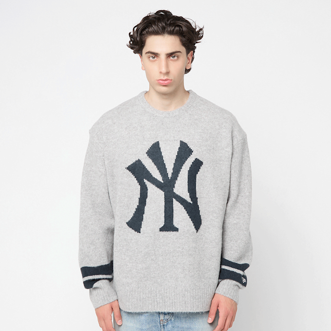 New Era MLB New York Yankees Knit Sweater gris 86621 2