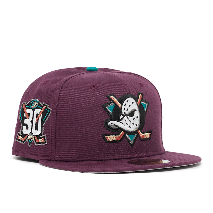 New Era 59Fifty Anaheim Ducks plum roze 86625 1