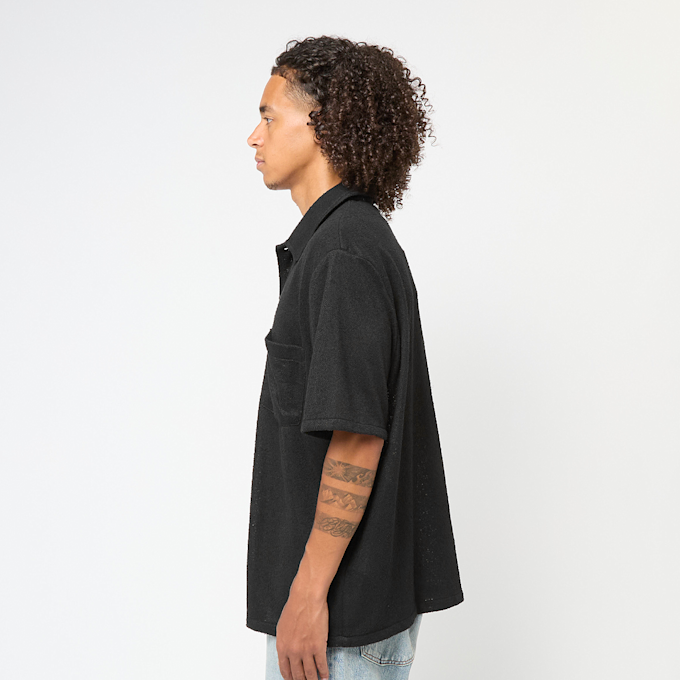 Our Legacy&nbsp; Box Shirt Shortsleeve Boucle noir 90469 3