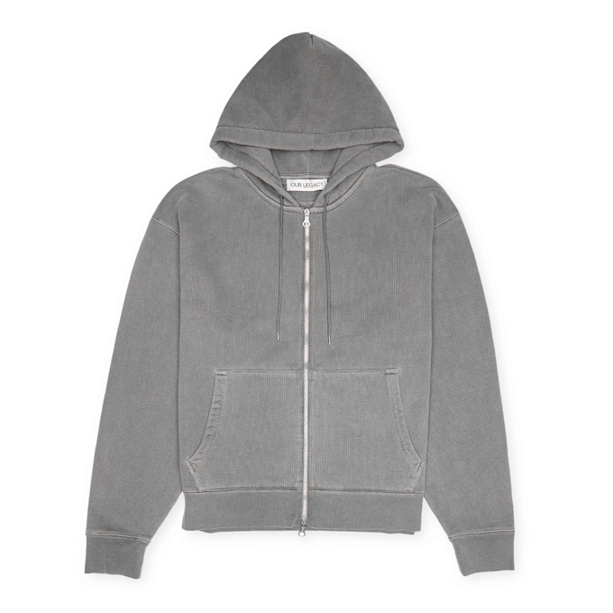 Our Legacy&nbsp; Rascal Hood Hefty Fleece gris 87982 1