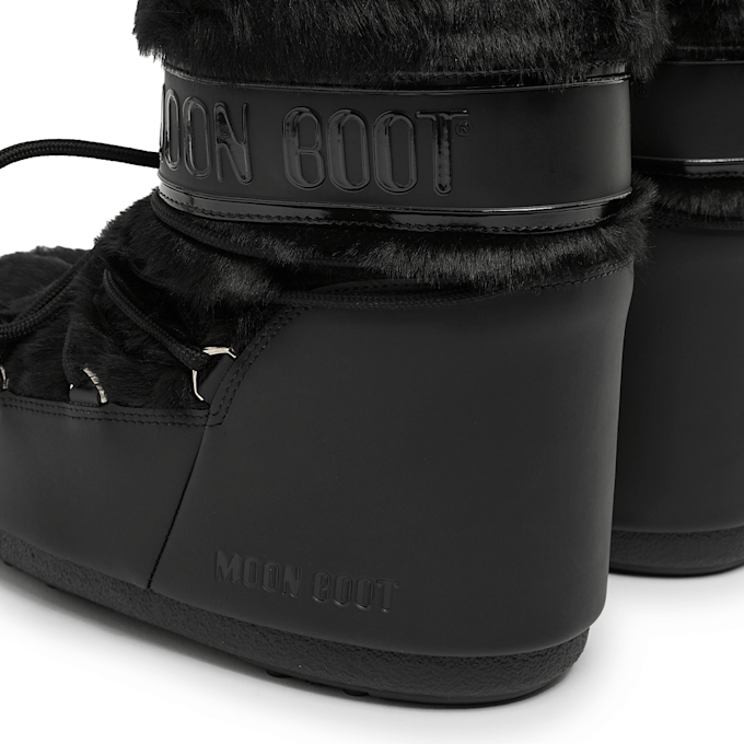 Moon Boot Wmns Icon Low Faux Fur schwarz 90226 5