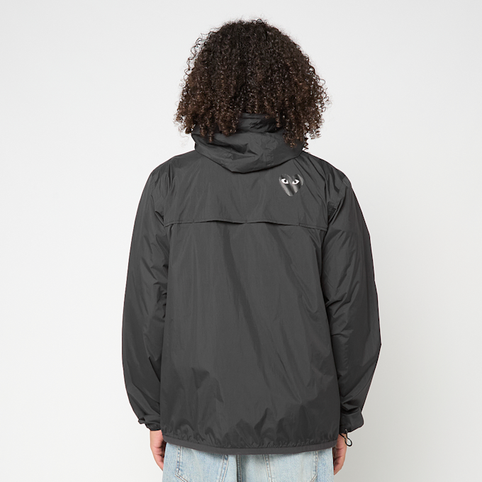 Comme des Garcons Play K-Way Full Zip Jacket Black Emblem zwart 88890 4