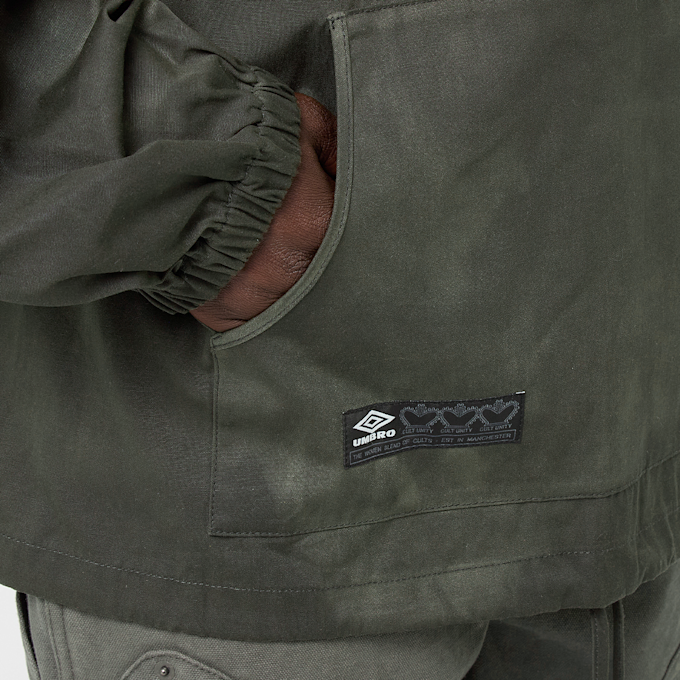 Umbro by Slam Jam Masked Waxed Anorak vert 90743 6