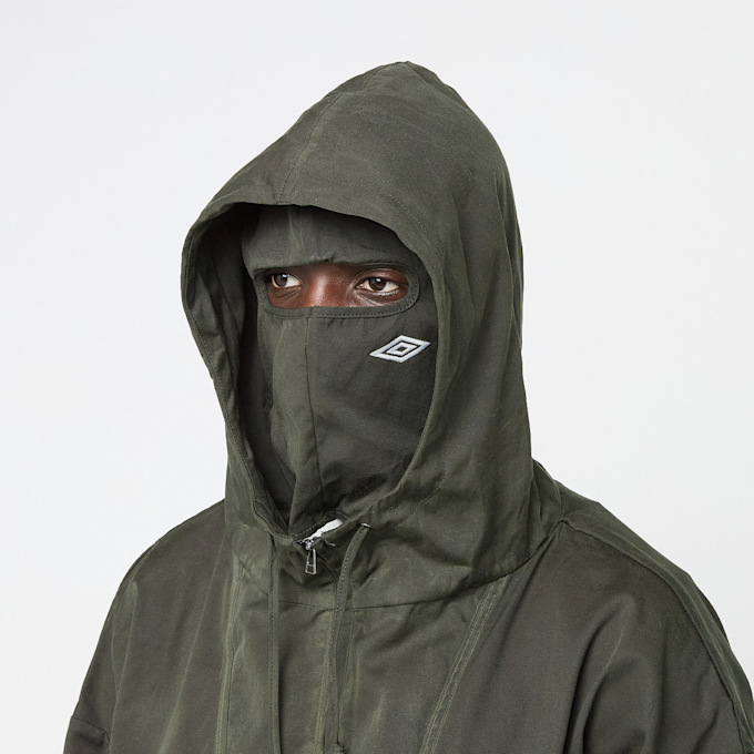 Umbro by Slam Jam Masked Waxed Anorak vert 90743 7