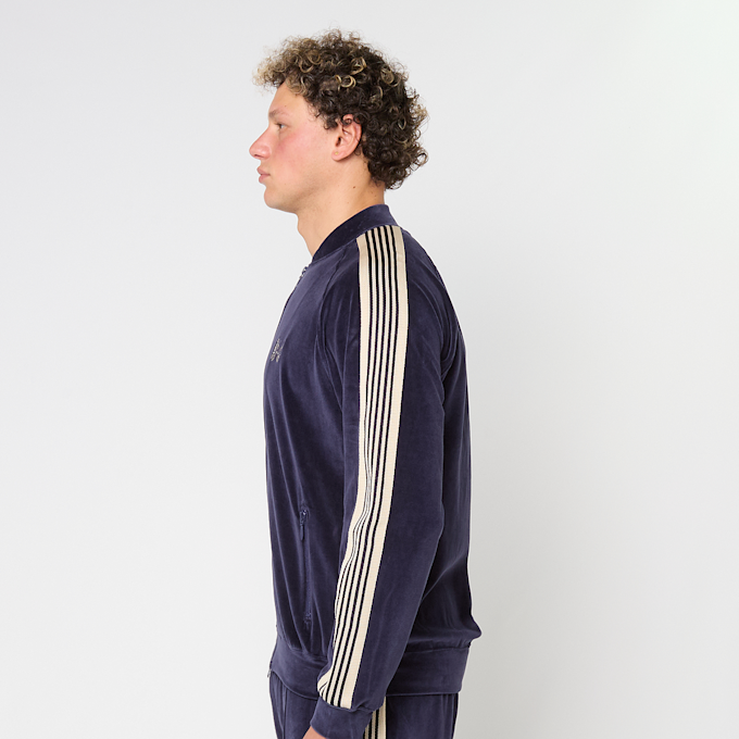 Needles Rib Collar Track Jacket blauw 87521 3