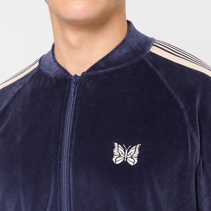 Needles Rib Collar Track Jacket blau 87521 5