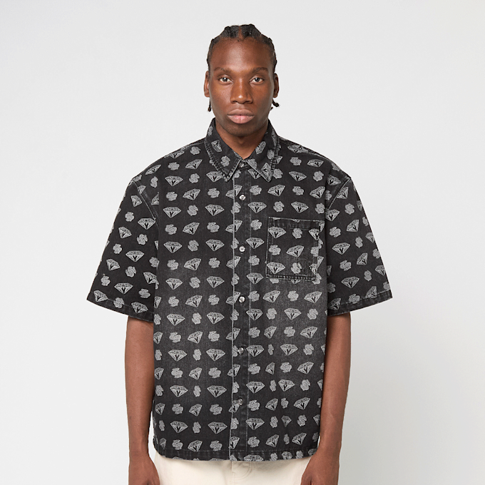Billionaire Boys Club Diamonds & Dollars Oversized SS Denim Shirt black 85995 2