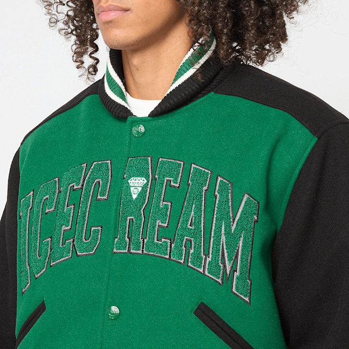 ICECREAM&nbsp; College Varsity Jacket vert 89797 5