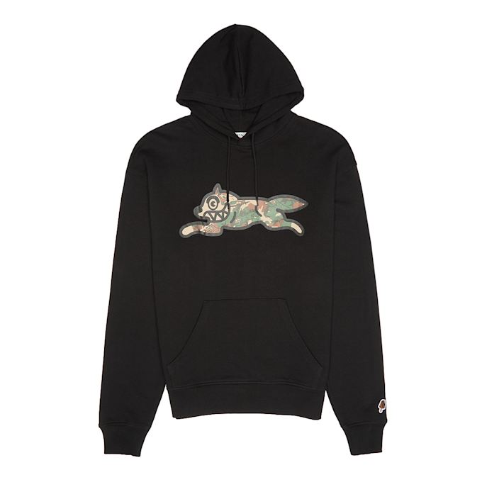 ICECREAM Woodland Camo Running Dog Popover Hood noir 90407 1