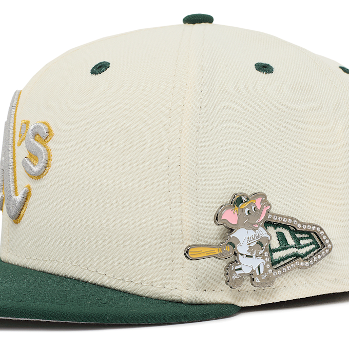 New Era Mascot Pin Oakland Athletics Cap beige 89800 5