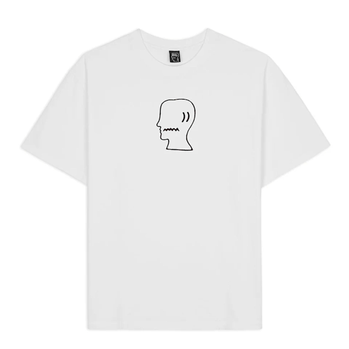 Brain Dead Brain Dead Logo Head T-Shirt wit 91449 1
