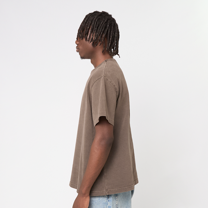 Brain Dead Heavyweight 3D Embroidery Logohead T-Shirt bruin 91452 3