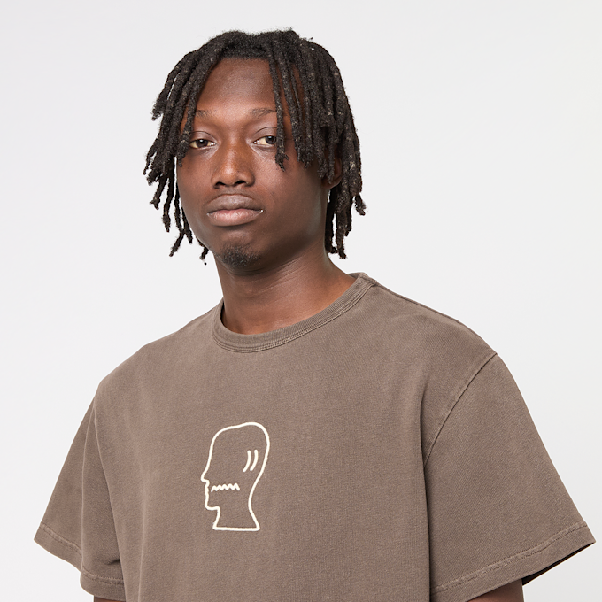 Brain Dead Heavyweight 3D Embroidery Logohead T-Shirt braun 91452 5