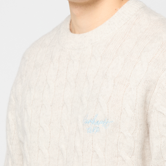 Carhartt WIP Signature Sweater beige 89526 5