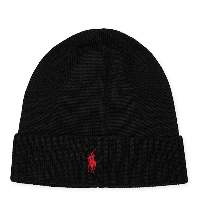 Polo Ralph Lauren Merino Wool Beanie zwart 91367 1