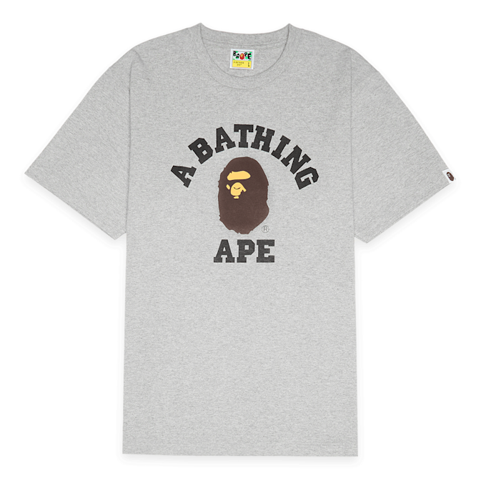 A Bathing Ape College Tee grau 92405 1