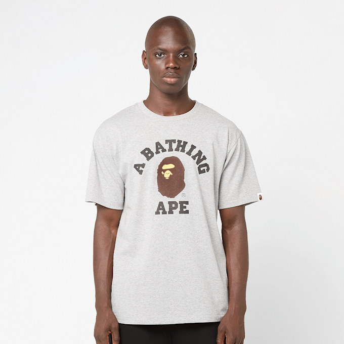 A Bathing Ape College Tee grey 92405 2