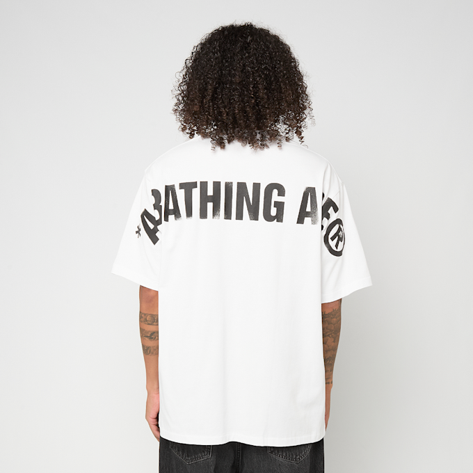 A Bathing Ape&nbsp; Spray Print Ape Head Relaxed Fit Tee #2 M blanc 92420 4