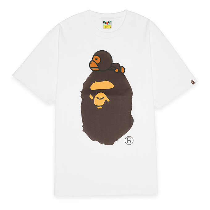 A Bathing Ape&nbsp; Milo On Big Ape Tee blanc 92428 1