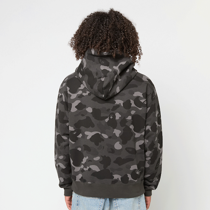 A Bathing Ape&nbsp; One Point Color Camo Cropped Full Zip Hoodie noir 92447 4