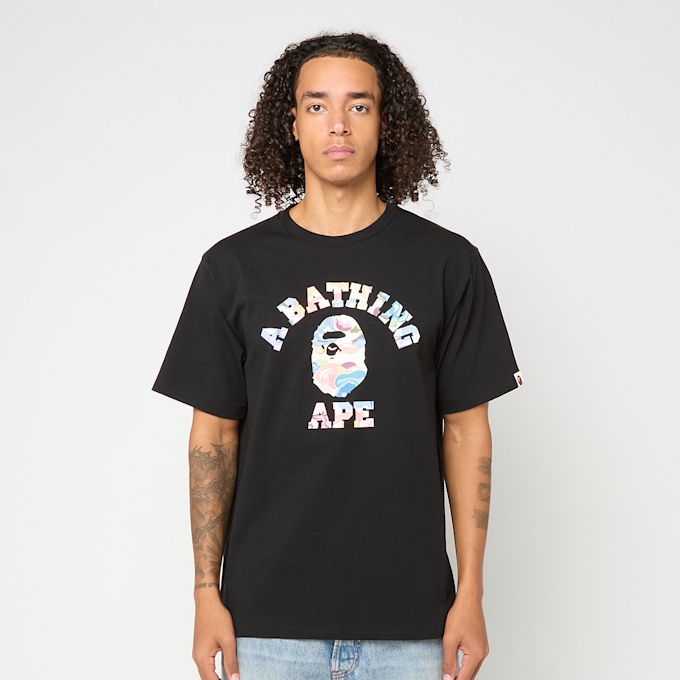 A Bathing Ape Art Camo College Tee M schwarz 92454 2