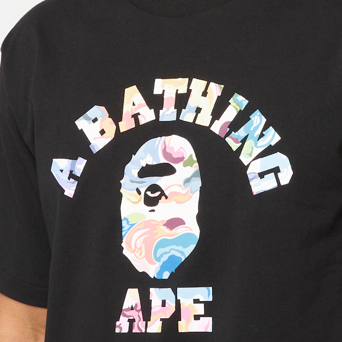 A Bathing Ape Art Camo College Tee M noir 92454 5