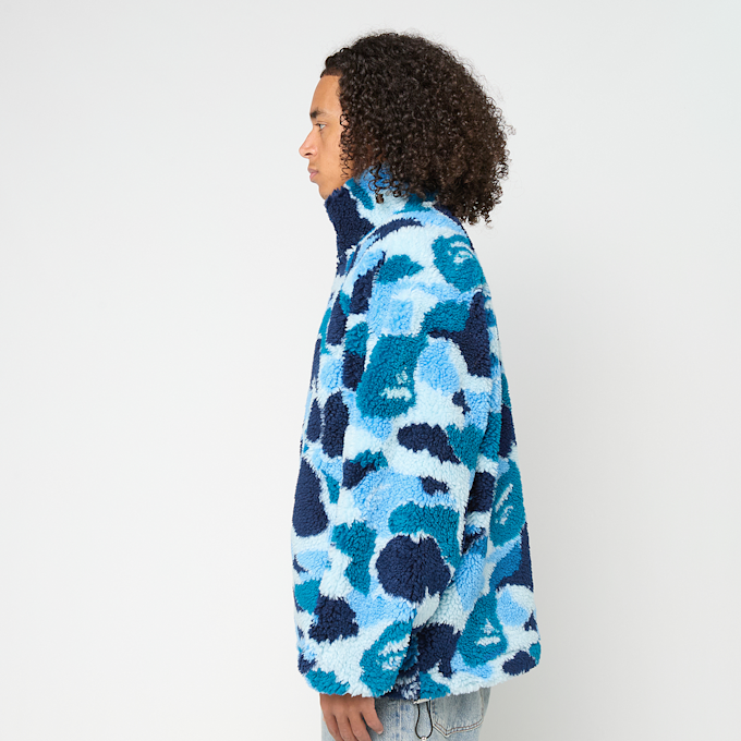 A Bathing Ape ABC Camo Metal One Point Boa Jacket M bleu 92455 3
